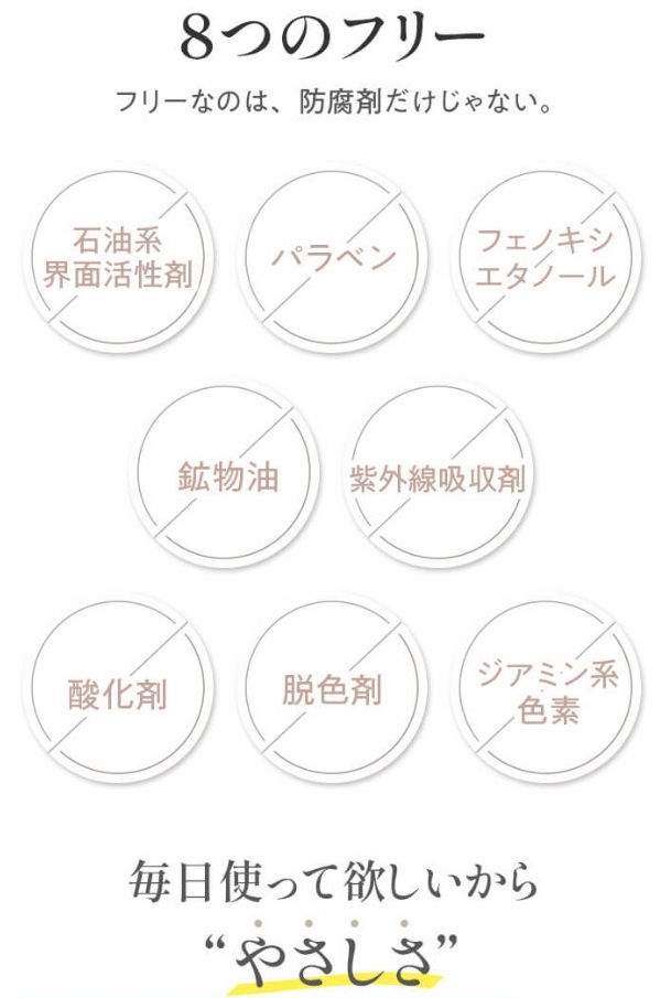 ８つのフリーでさらに優しく